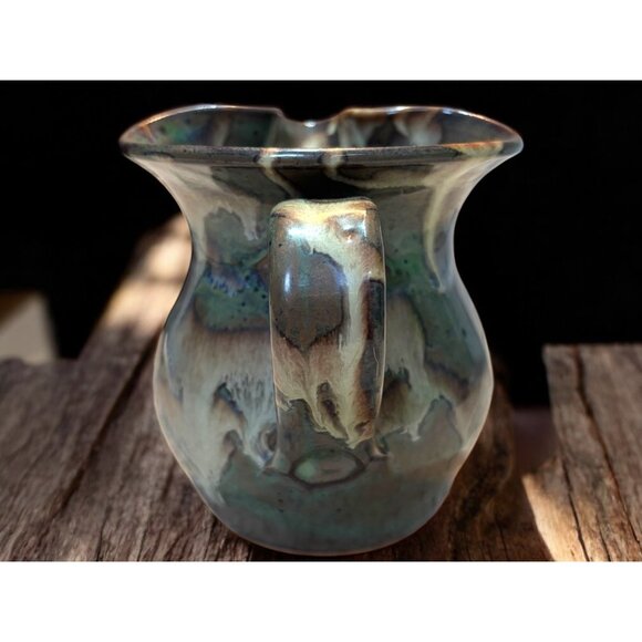 Martindale Art Pottery Creamer and Honey Pot Lidded Sugar Signed - Picture 5 of 16